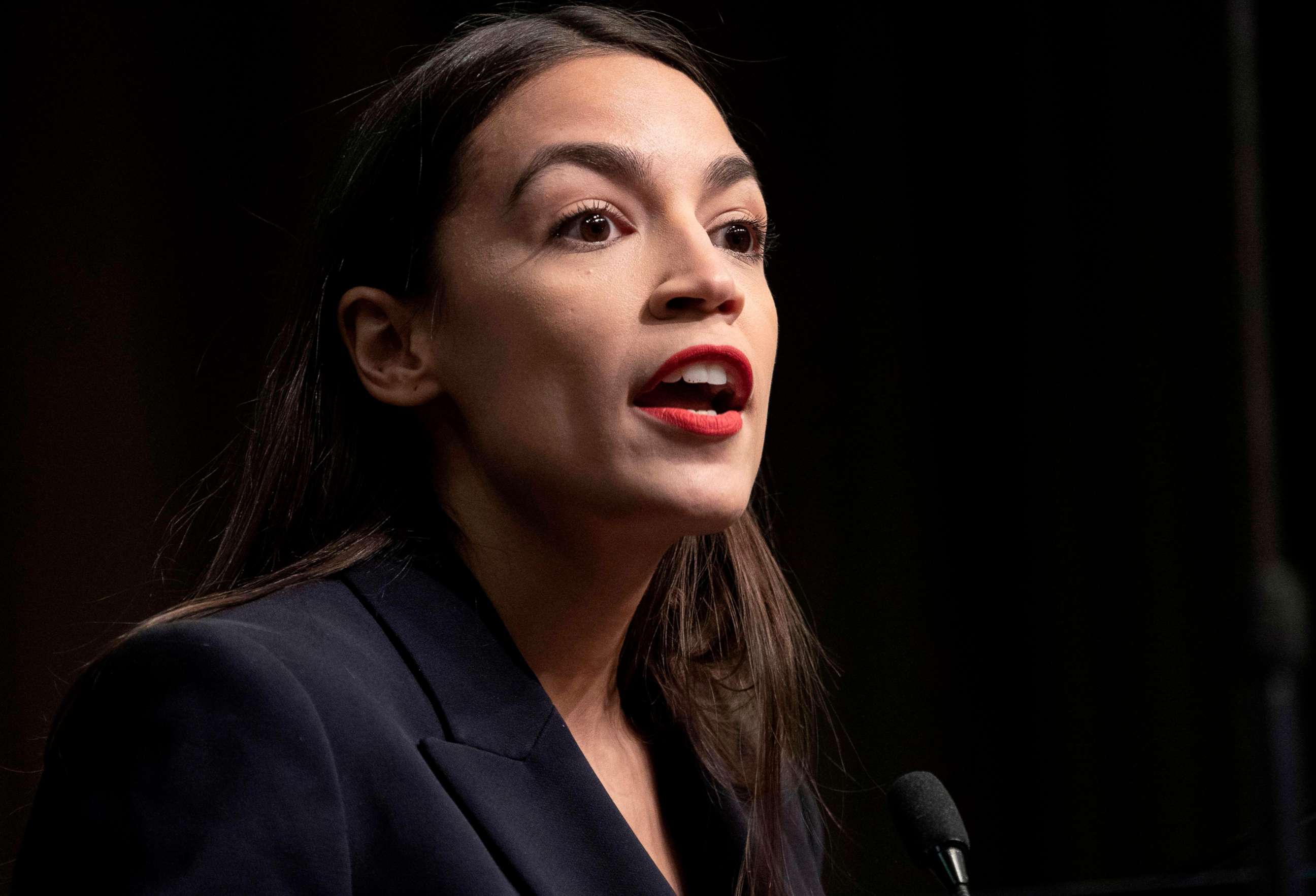 PHOTO: Rep. Alexandria Ocasio-Cortez speaks at an event in New York City, April 5, 2019.