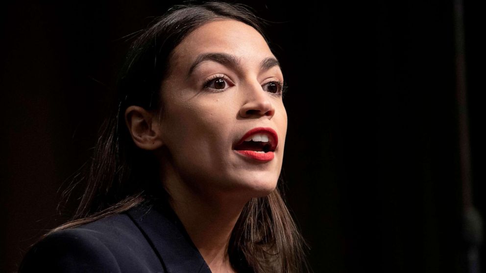 PHOTO: Rep. Alexandria Ocasio-Cortez speaks at an event in New York City, April 5, 2019.