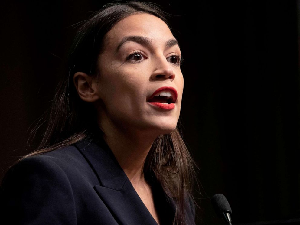 PHOTO: Rep. Alexandria Ocasio-Cortez speaks at an event in New York City, April 5, 2019.