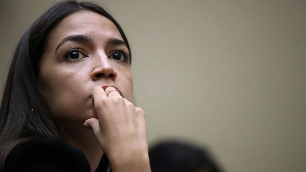 PHOTO: Rep. Alexandria Ocasio-Cortez listens during a meeting of the House Oversight and Reform Committee, July 18, 2019 in Washington, D.C.