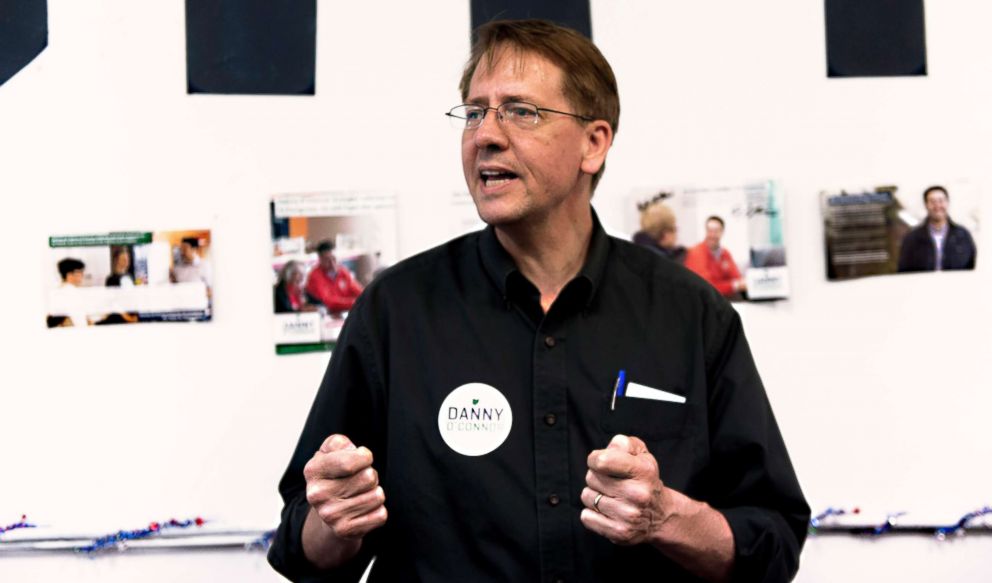 PHOTO: Democratic candidate for Ohio governor, Richard Cordray speaks to supporters of Danny O'Connor, the Democratic candidate in the August 7 special election in Ohio's 12th Congressional District, Aug. 05, 2018, in Columbus, Ohio. 