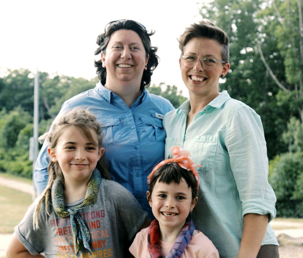 PHOTO: Brandy Welch (left) and Eden Rogers are pictured with their two daughters  in this undated photo.