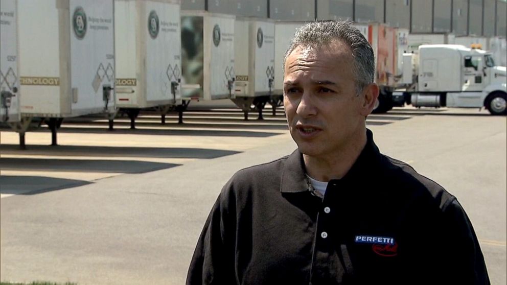 PHOTO: Paco Tello, Perfetti Van Melle's vice president of manufacturing for North America, stands outside a company facility in Erlanger, Kentucky.