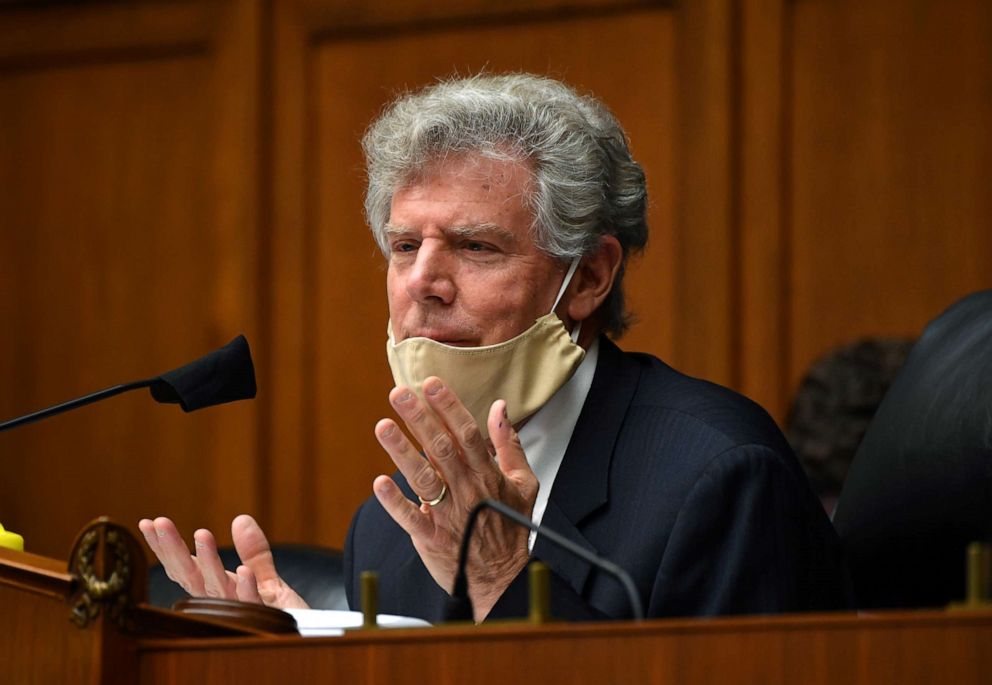 PHOTO: Chairman Frank Pallone questions Dr. Anthony Fauci, during a House Committee on Energy and Commerce hearing on the Trump Administration's Response to the COVID-19 Pandemic, on Capitol Hill in Washington, DC, June 23, 2020.
