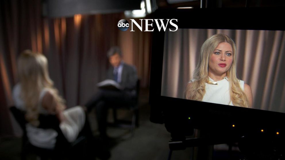 PHOTO: George Papadopoulos’ fiancée, Simona Mangiante speaks with ABC News chief anchor George Stephanopoulos in an exclusive interview. 
