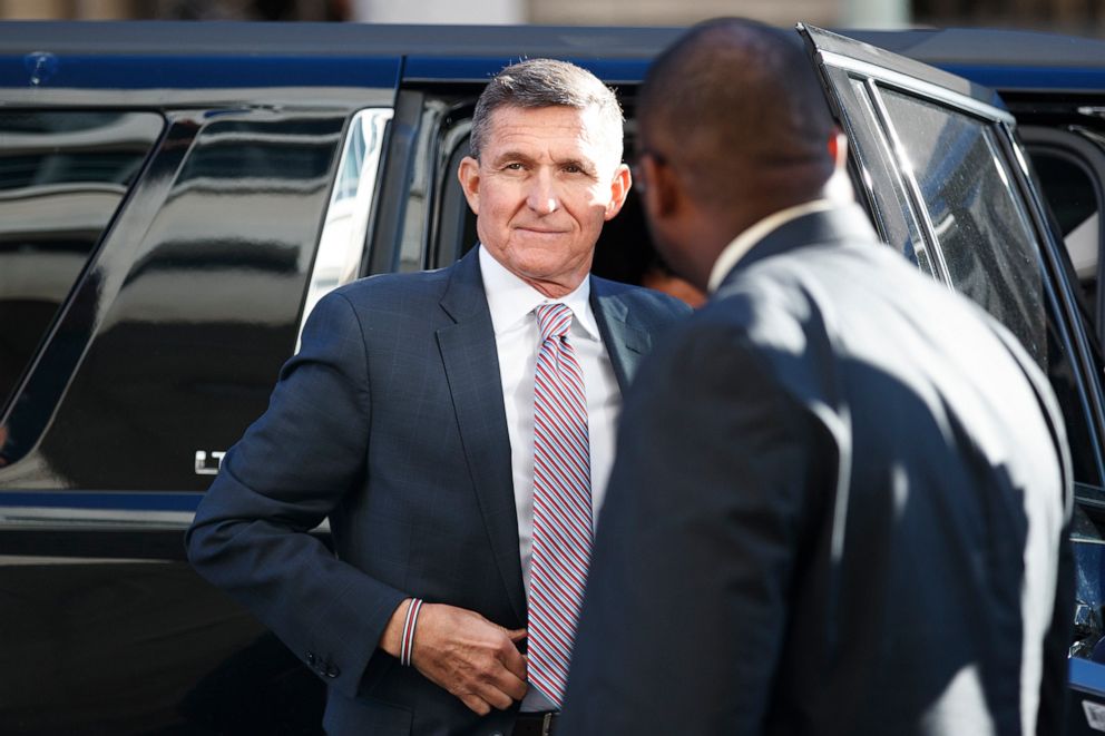 PHOTO: President Donald Trump's former National Security Advisor Michael Flynn arrives at federal court in Washington, Dec. 18, 2018. 