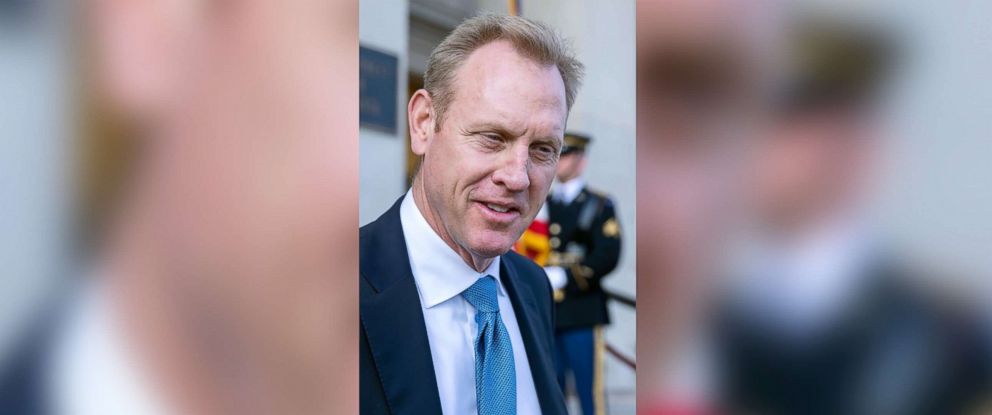 PHOTO: Deputy Secretary of Defense Patrick M. Shanahan speaks to the news media  in Arlington, Va., Dec. 19, 2018.