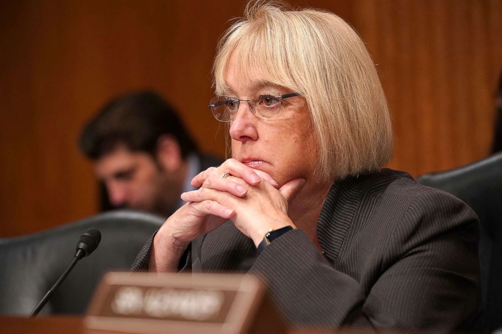 PHOTO: Senate Health, Education, Labor and Pensions Committee ranking member Sen. Patty Murray listens to testimony during a hearing on Capitol Hill, Nov. 15, 2017, in Washington.