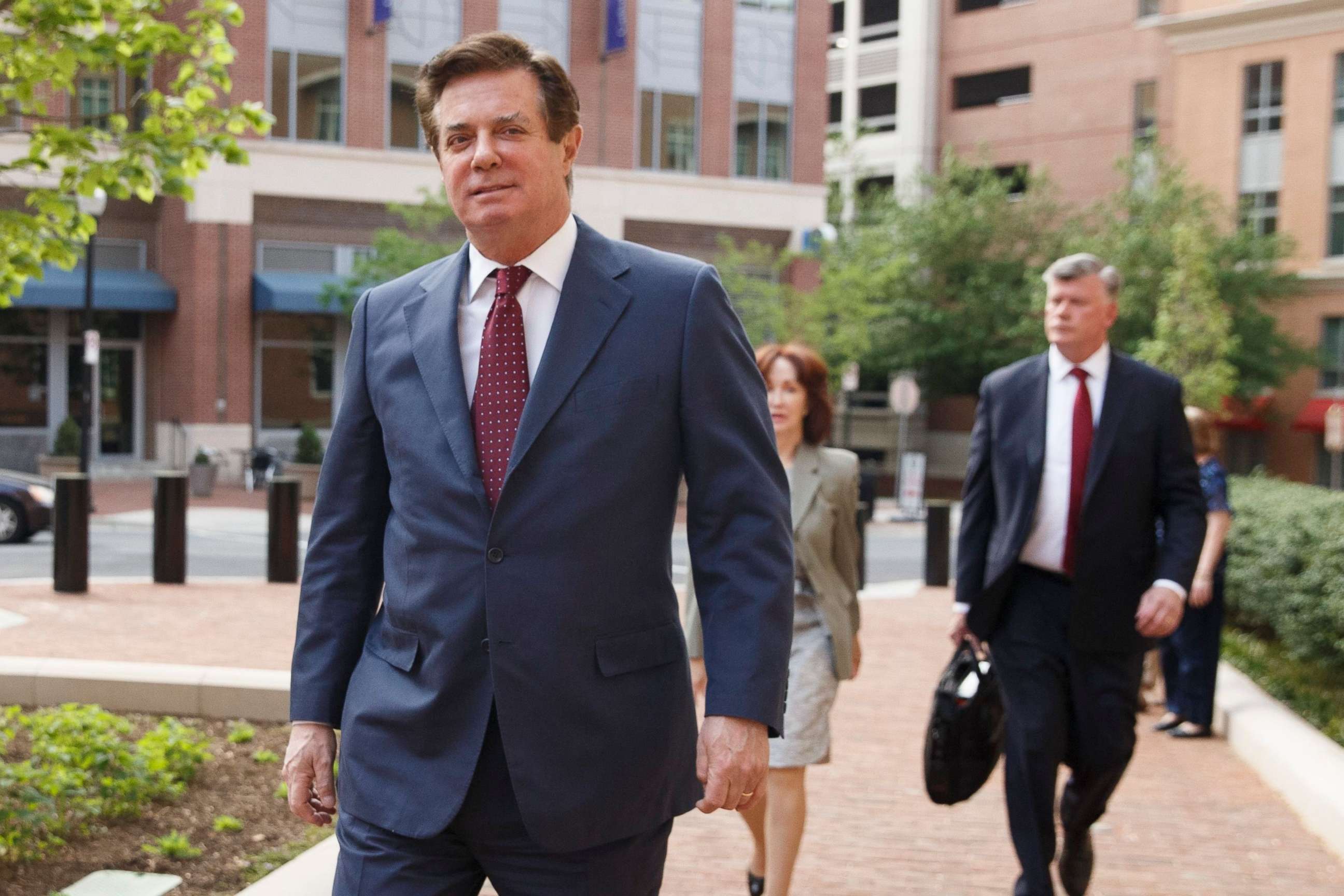 PHOTO: Former Trump campaign manager Paul Manafort arrives for a motion hearing at the U.S. District Court in Alexandria, Va., May 4, 2018.