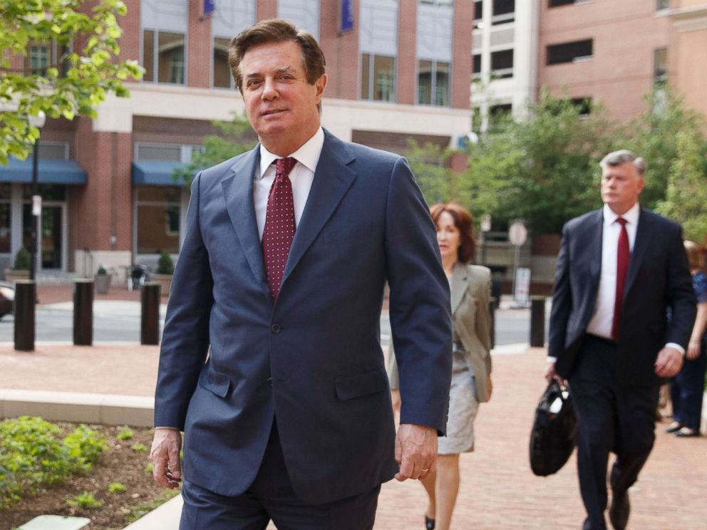PHOTO: Former Trump campaign manager Paul Manafort arrives for a motion hearing at the U.S. District Court in Alexandria, Va., May 4, 2018.