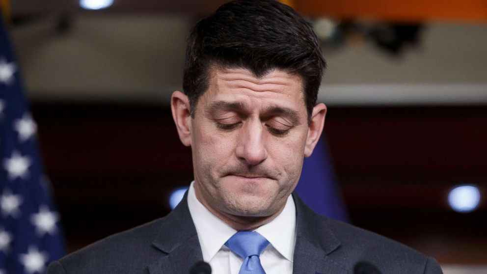 Speaker of the House Paul Ryan announces he will not run for reelection in 2018, in Washington, April 11, 2018.