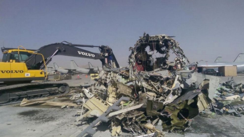 This image was included in a letter to the Secretary of the Air Force showing a G222 shredded for scrap, Kabul, Afghanistan, Aug. 2014.