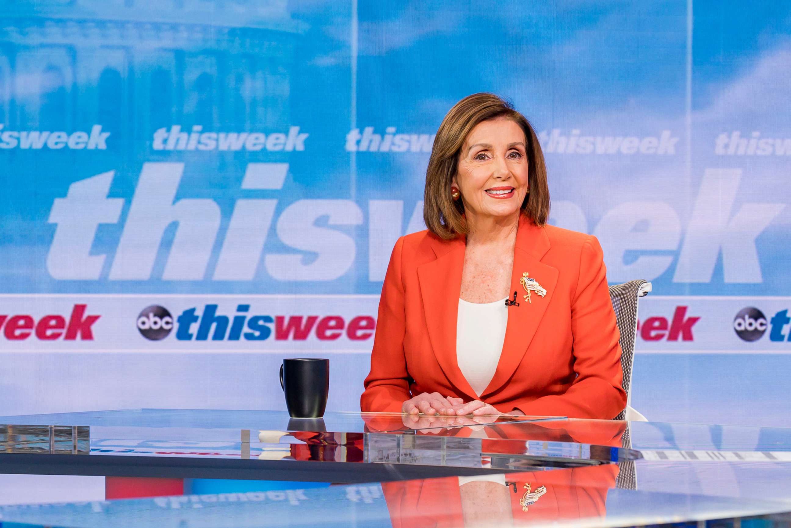 PHOTO: Speaker of the House Nancy Pelosi on "This Week with George Stephanopoulos," Jan. 12, 2020.