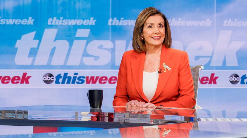 PHOTO: Speaker of the House Nancy Pelosi on "This Week with George Stephanopoulos," Jan. 12, 2020.