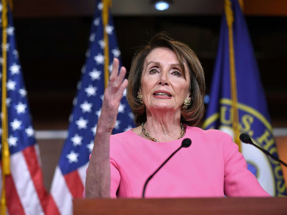PHOTO: House Speaker Nancy Pelosi gives her weekly press conference at the U.S. Capitol in Washington, D.C., May 23, 2019.