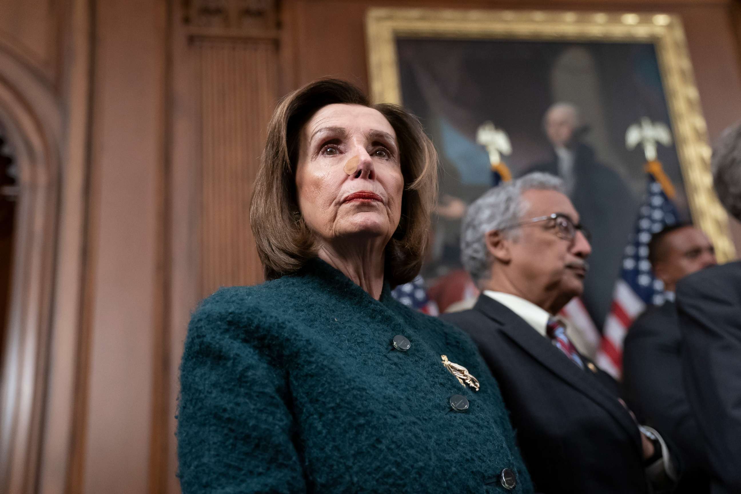 PHOTO: Speaker of the House Nancy Pelosi, D-Calif., attends a health care event at the Capitol in Washington, Dec. 11, 2019.
