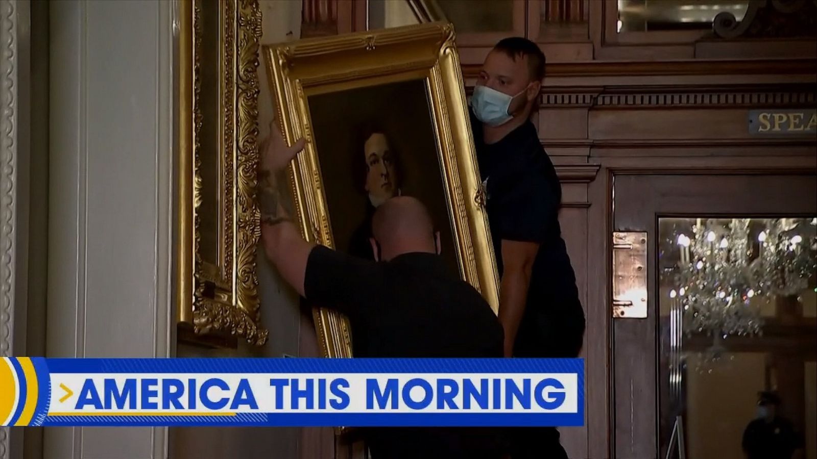 Confederate Portraits Removed From Us Capitol Good Morning America