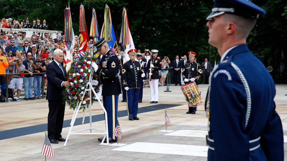 Vice President Pence visits Arlington National Cemetery for Memorial ...