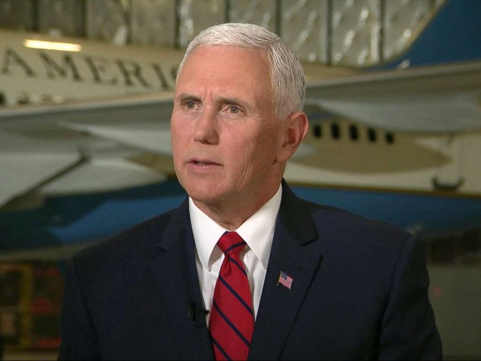 PHOTO: Pence told ABC News Johnathan Karl in an interview Thursday morning that seeing the three men just released by North Korea was really one of the greatest joys of my life.