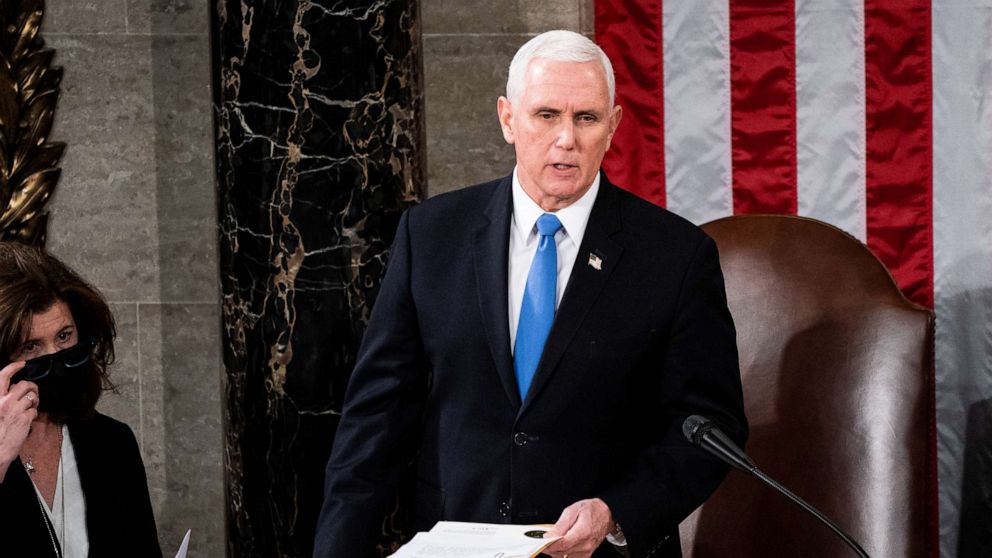 Pence, defending his actions on Jan. 6, rebukes Trump as 'wrong'