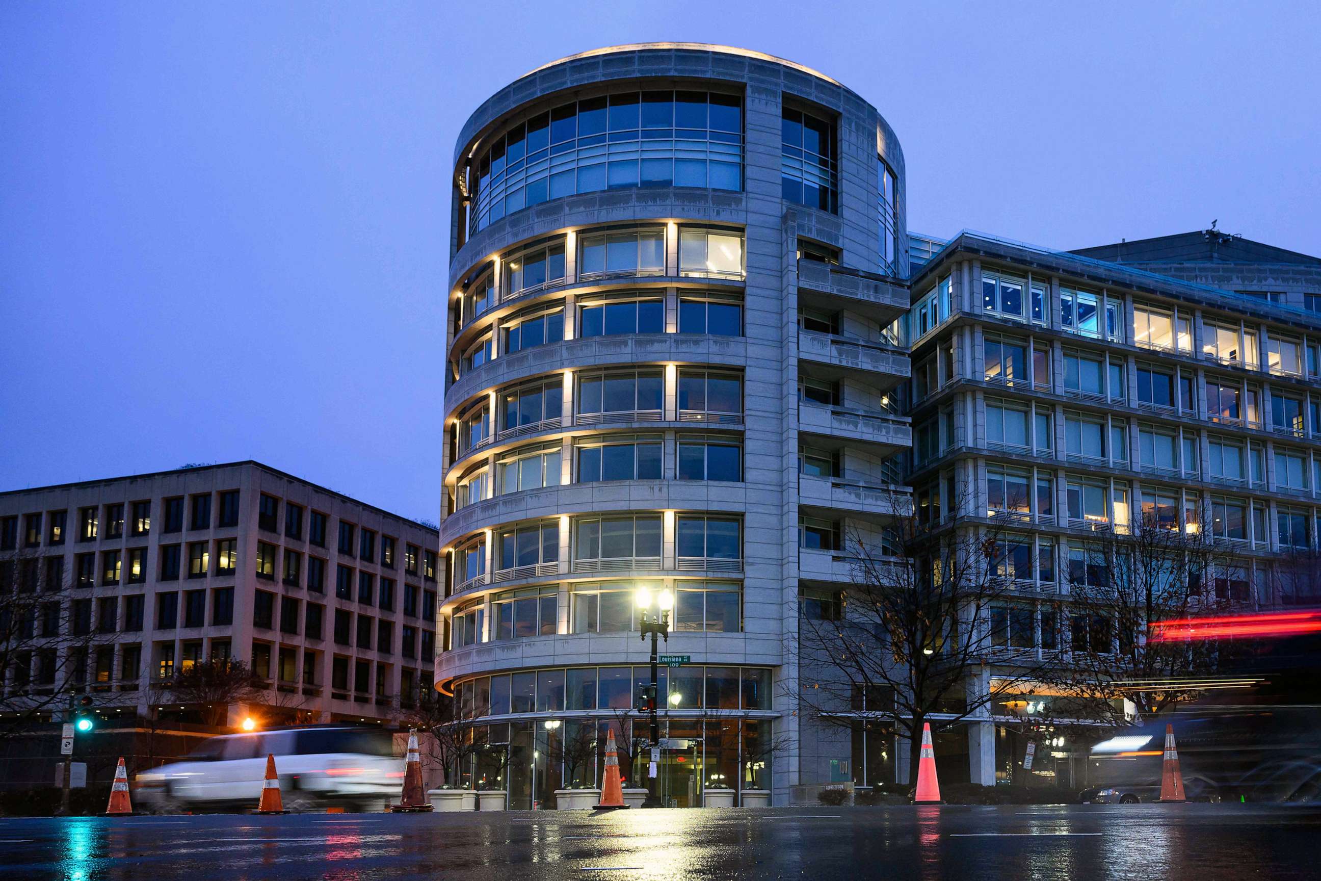 PHOTO: An office building housing the Penn Biden Center for Diplomacy and Global Engagement is seen in Washington, D.C. on Jan. 23, 2023.