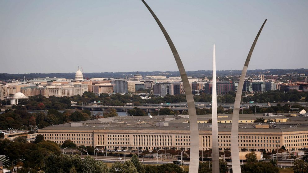 FILE PHOTO: The Pentagon building is seen in Arlington, Virginia, U.S. October 9, 2020. 