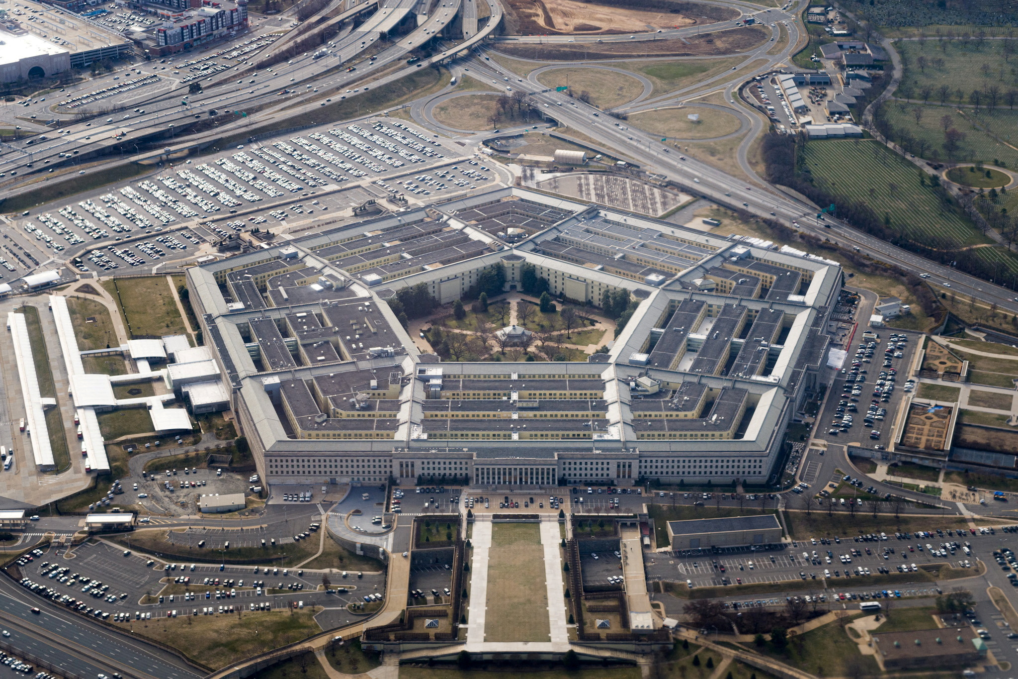 PHOTO: The Pentagon is seen from the air in Washington, March 3, 2022.