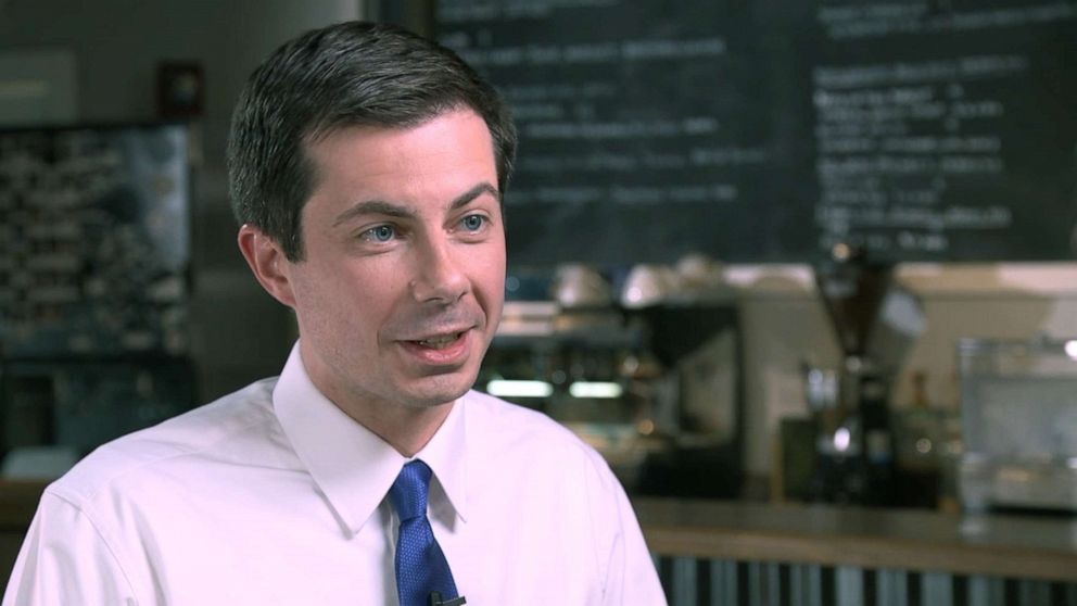 PHOTO: Pete Buttigieg speaks with ABC News' Martha Raddatz on an episode of "This Week," May 24, 2019. 