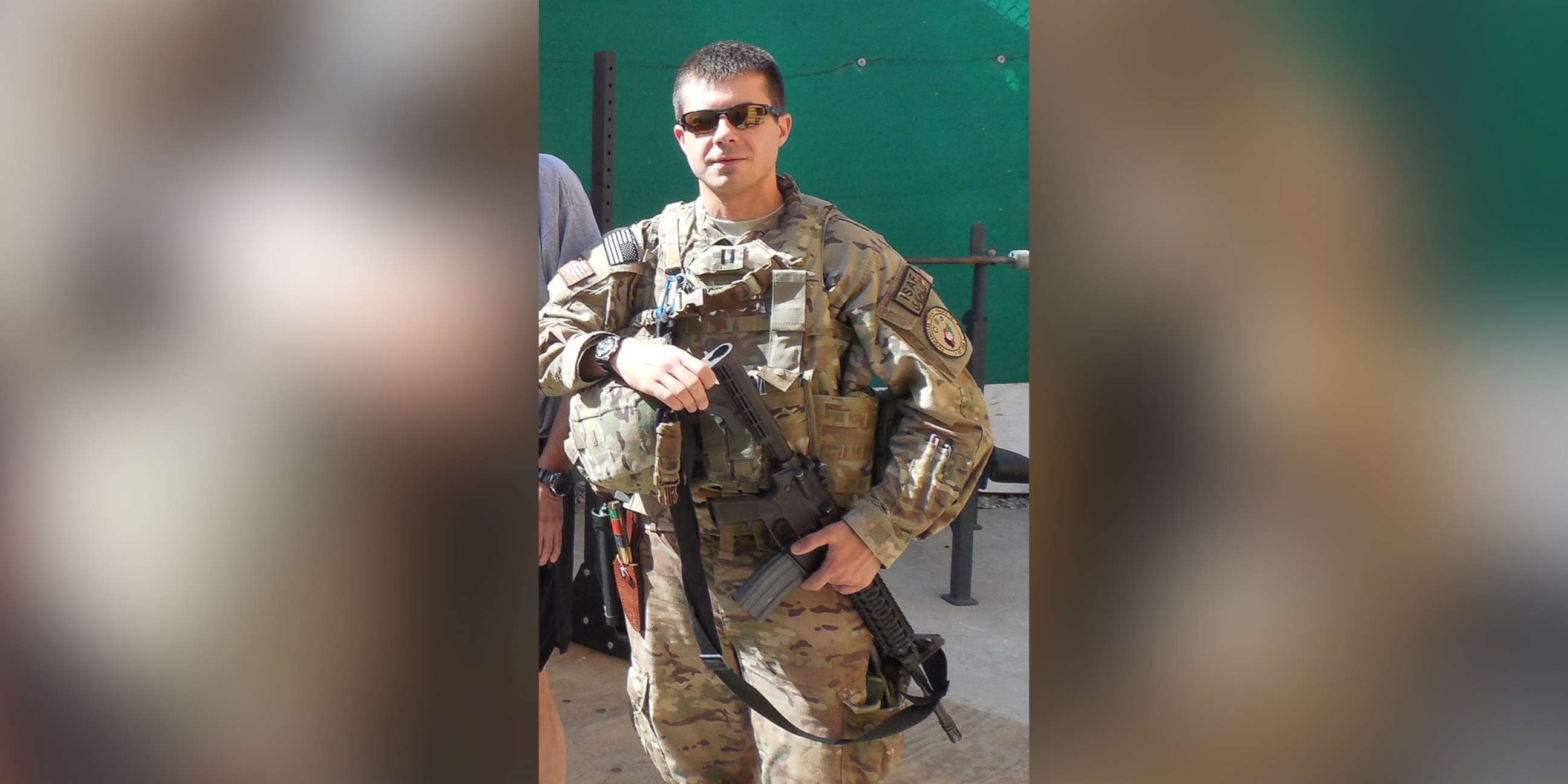 PHOTO: Pete Buttigieg is photographed during his service as a Navy intelligence officer in Afghanistan in 2014.