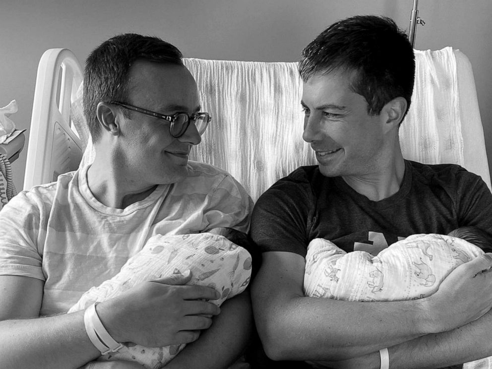 Pete Buttigieg, husband introduce their 2 new babies in family photo - ABC News