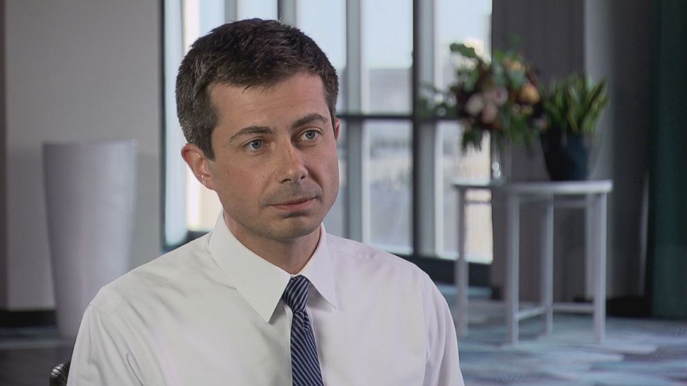 PHOTO: Pete Buttigieg, mayor of South Bend, Indiana, for the past seven years, speaks with "Nightline" about seeking the Democratic nomination in the 2020 presidential election.