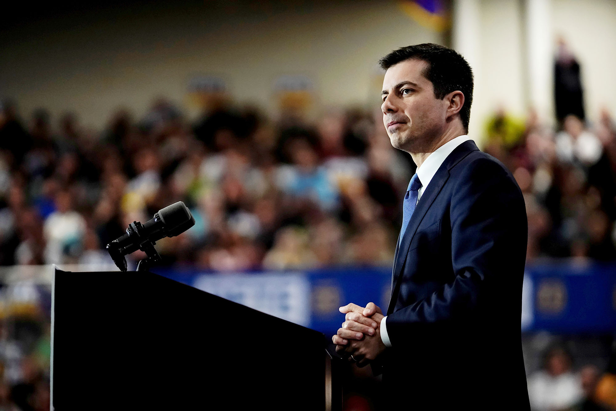 PHOTO: Indiana Mayor Pete Buttigieg attends a campaign event in Raleigh, N.C., Feb. 29, 2020.