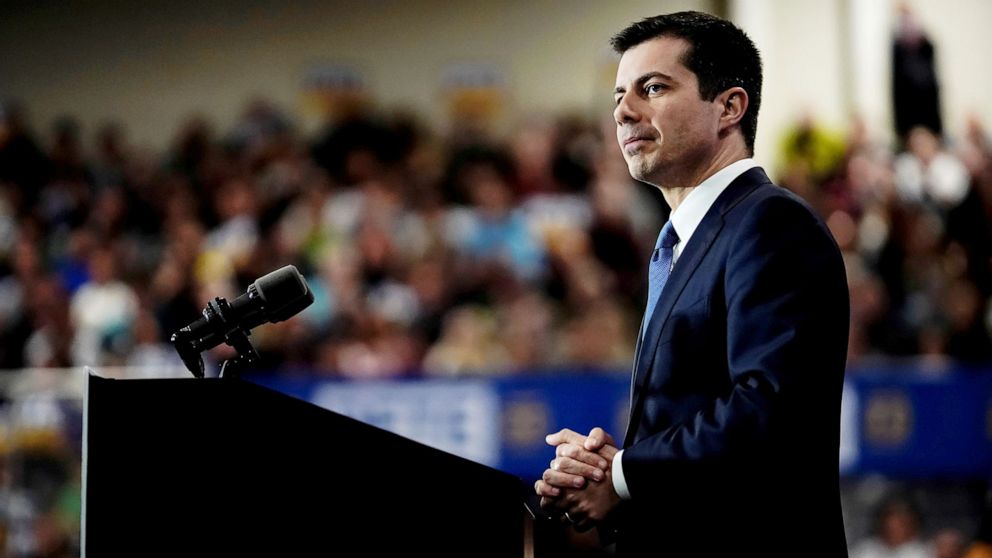 PHOTO: Indiana Mayor Pete Buttigieg attends a campaign event in Raleigh, N.C., Feb. 29, 2020.