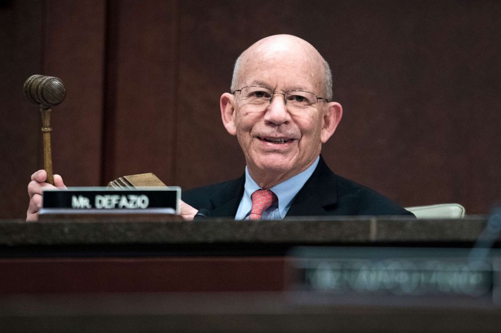 PHOTO: Chairman Peter DeFazio conducts a House Transportation and Infrastructure Committee hearing in the Capitol Visitor Center, Feb. 7, 2019, in Washington, DC.