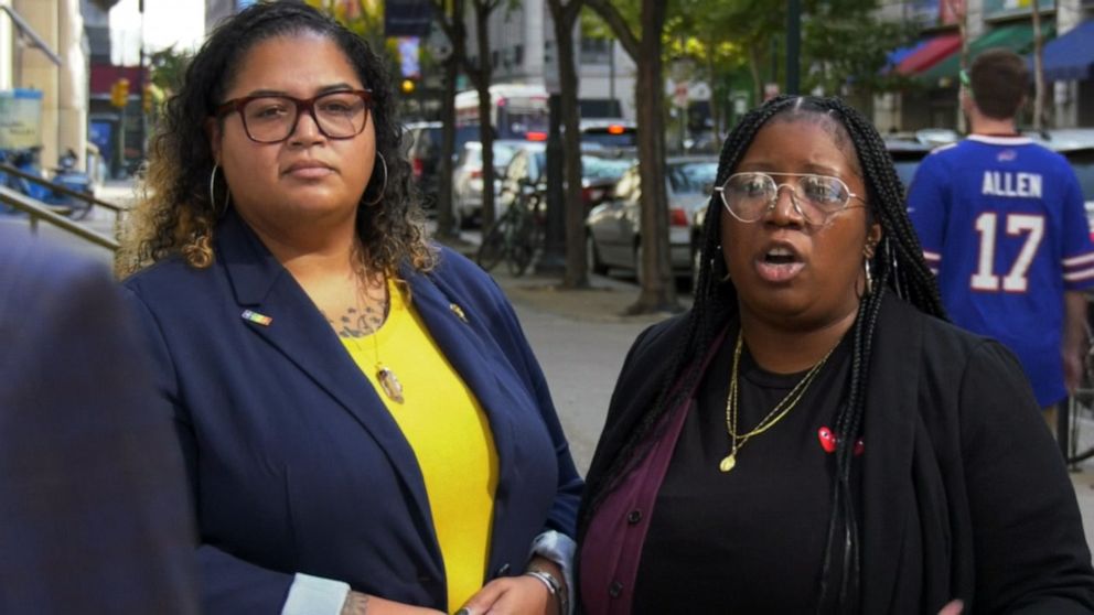 PHOTO: Shannon and Paige Davis of Philadelphia say same-sex parents are essential for foster care programs since LGBT youth make up a disproportionate share of at-risk youth.