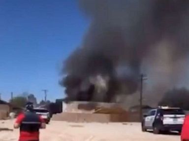 Aircraft crashes near Nellis Air Force Base in Las Vegas