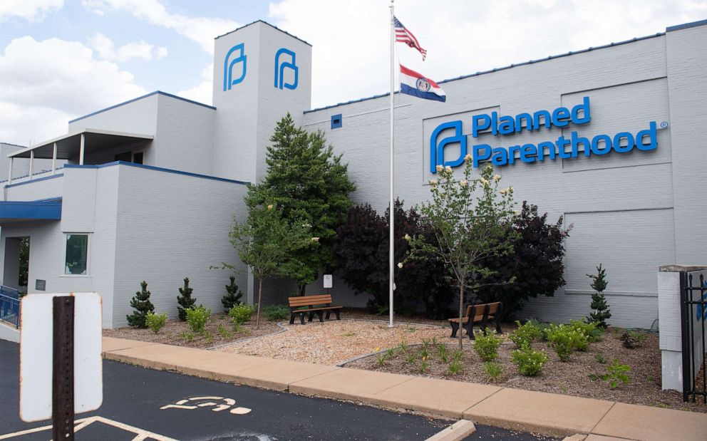 PHOTO: In this May 30, 2019, file photo, the outside of the Planned Parenthood Reproductive Health Services Center is seen in St. Louis.