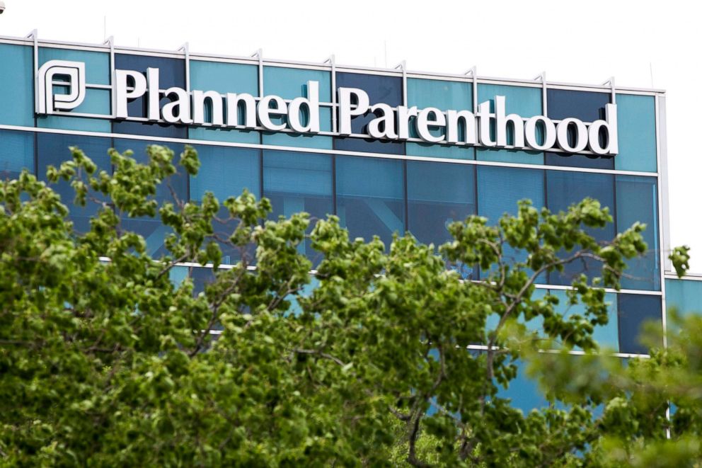 PHOTO: A logo sign outside the Planned Parenthood Gulf Freeway location is pictured on May 28, 2017 in Houston.