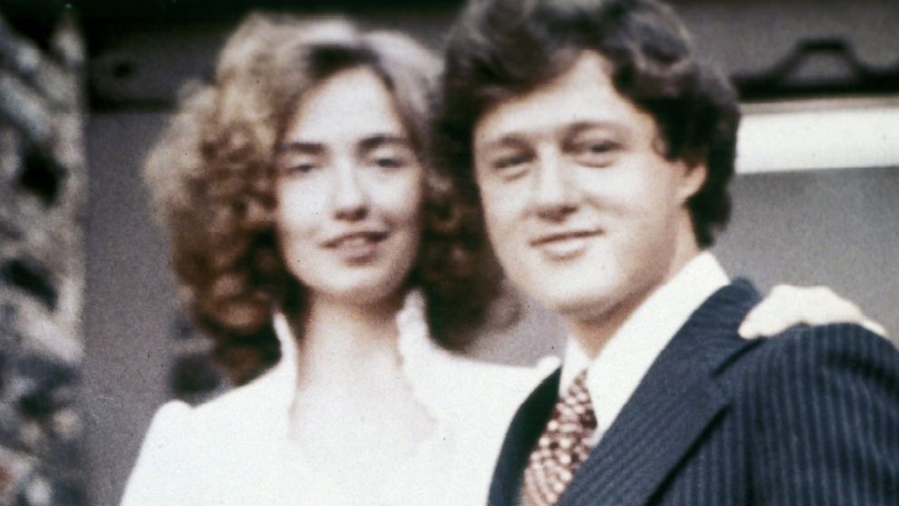 PHOTO: Bill and Hillary Clinton pose for a photo on their wedding day, Oct. 11, 1975, in Fayetteville, Ark..