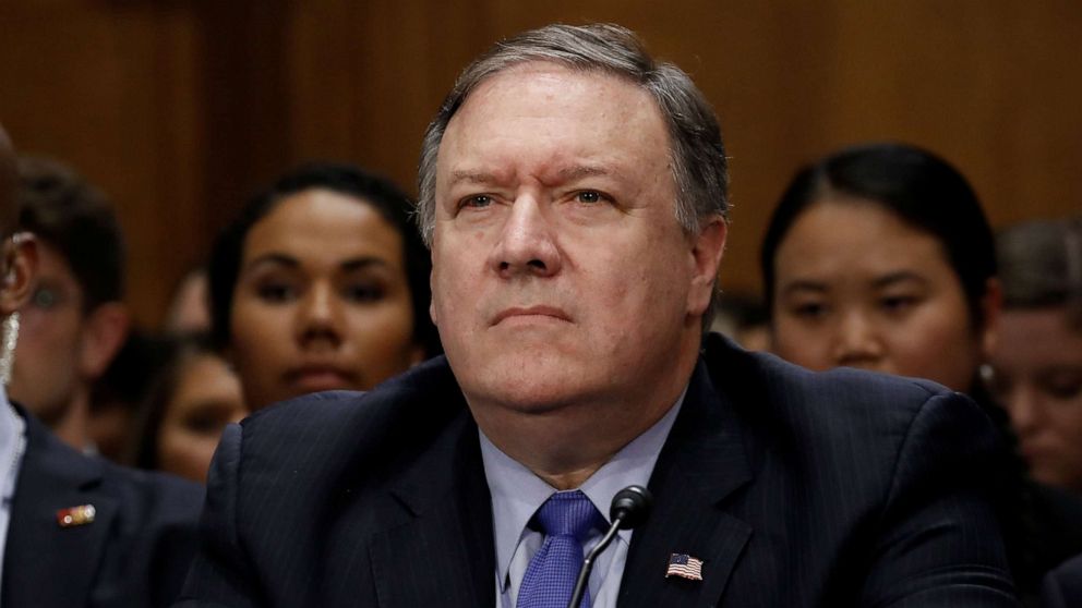 Pompeo was sworn in as secretary of state in 2018. 