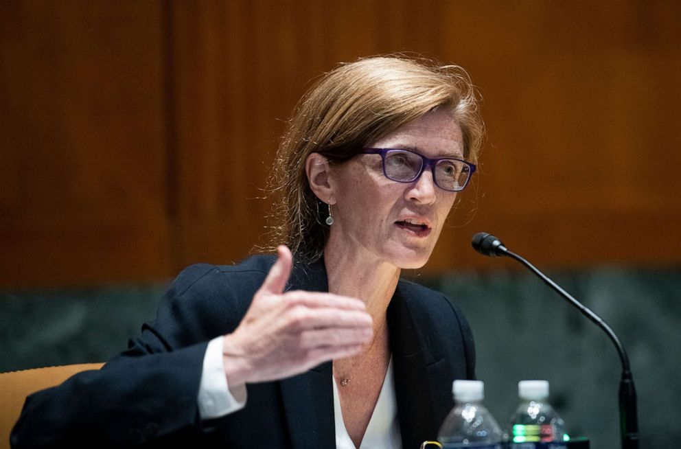 PHOTO: USAID Administrator Samantha Power appears before a Senate Appropriations Subcommittee on State, Foreign Operations, and Related Programs hearing in the Dirksen Senate Office Building in Washington, D.C, May 26, 2021.