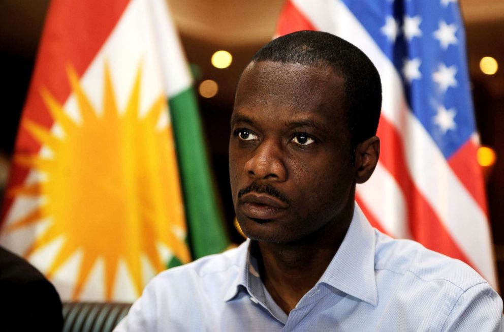 PHOTO: Prakazrel Samuel Michel, also known as Pras, is seen during a press conference at a hotel in Erbil, Iraq, July 13, 2015.