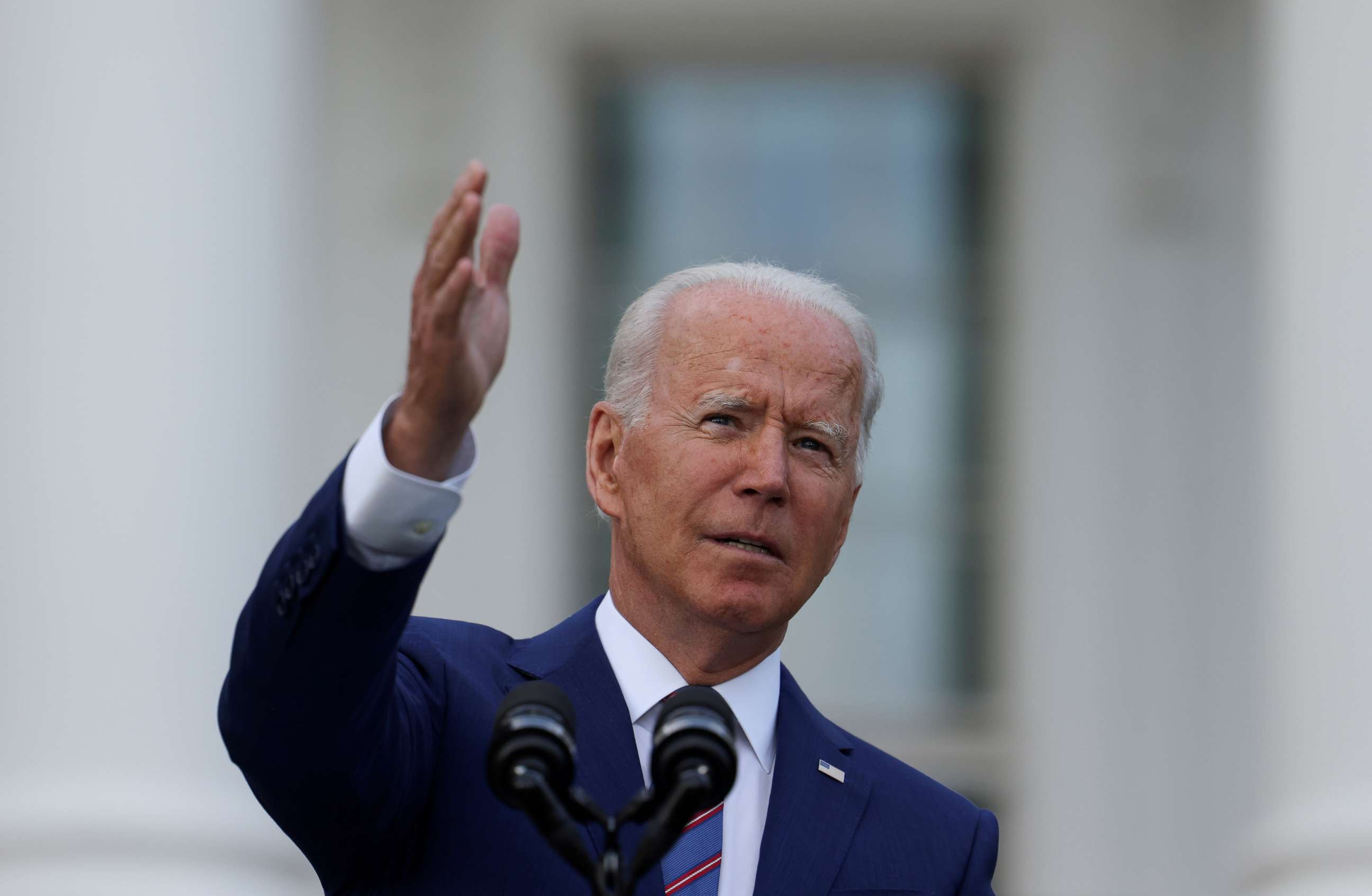 PHOTO: President Joe Biden delivers remarks at the White House in Washington, July 4, 2021.