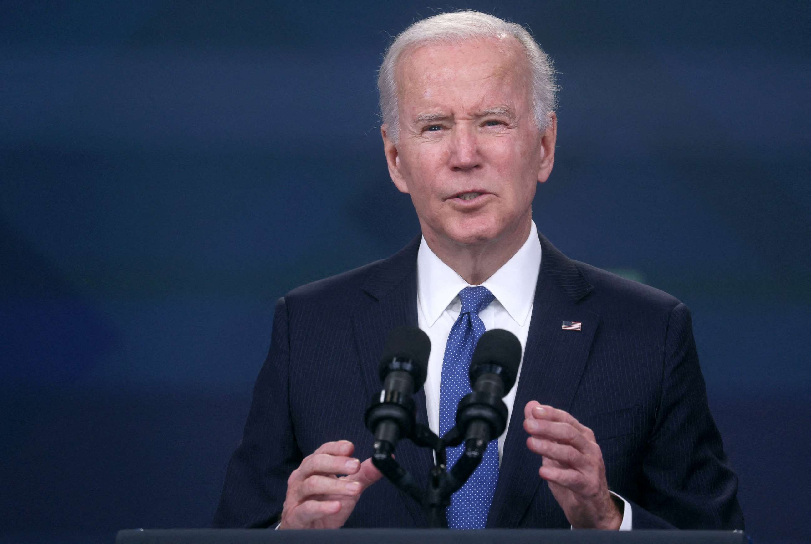 PHOTO: President Joe Biden delivers remarks in Washington, October 17, 2022.