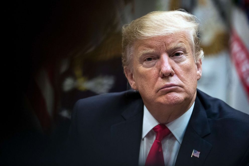 PHOTO: President Donald Trump hosts a round-table discussion with Hispanic pastors at the White House on Jan. 25, 2019.