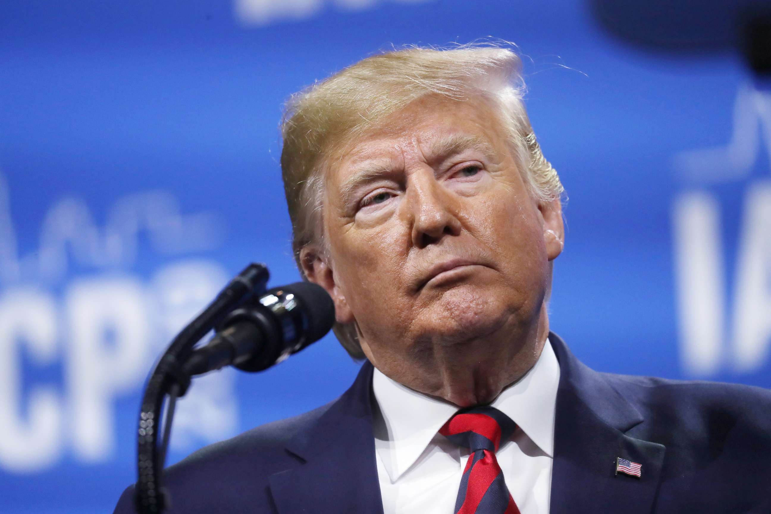 PHOTO: President Donald Trump delivers remarks in Chicago, Illinois, Oct. 28, 2019.