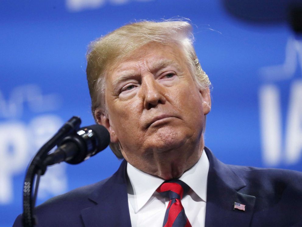 PHOTO: President Donald Trump delivers remarks in Chicago, Illinois, Oct. 28, 2019.