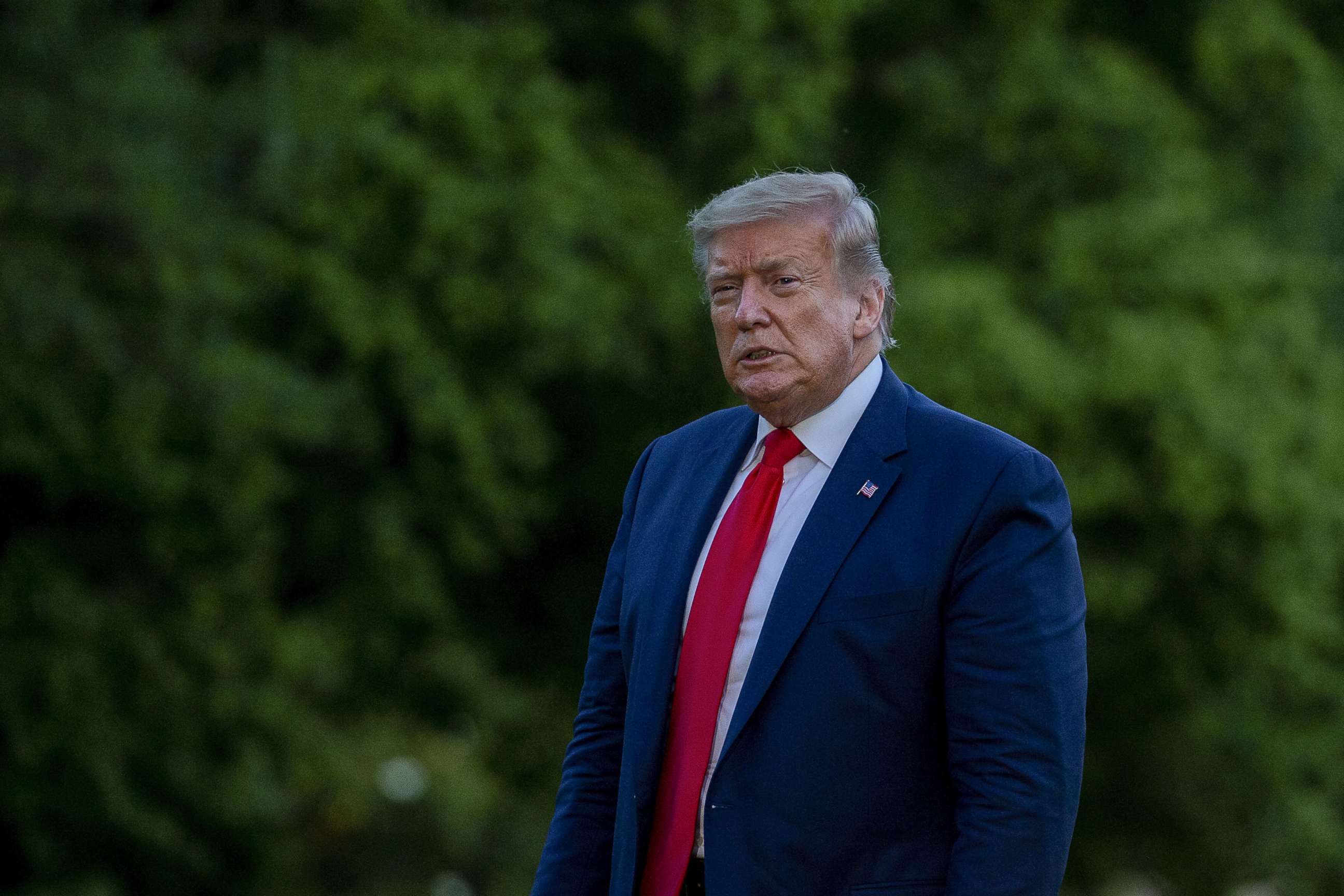 PHOTO: resident Donald Trump walks off Marine One on May 30, 2020 in Washington, DC.