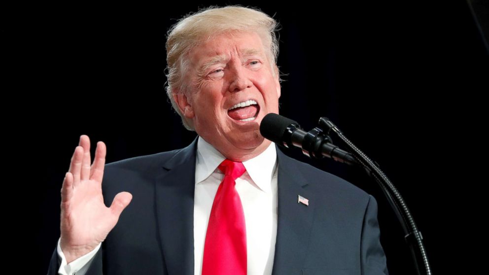 President Donald Trump speaks about tax reform legislation during a visit to St. Louis, Missouri, Nov. 29, 2017.