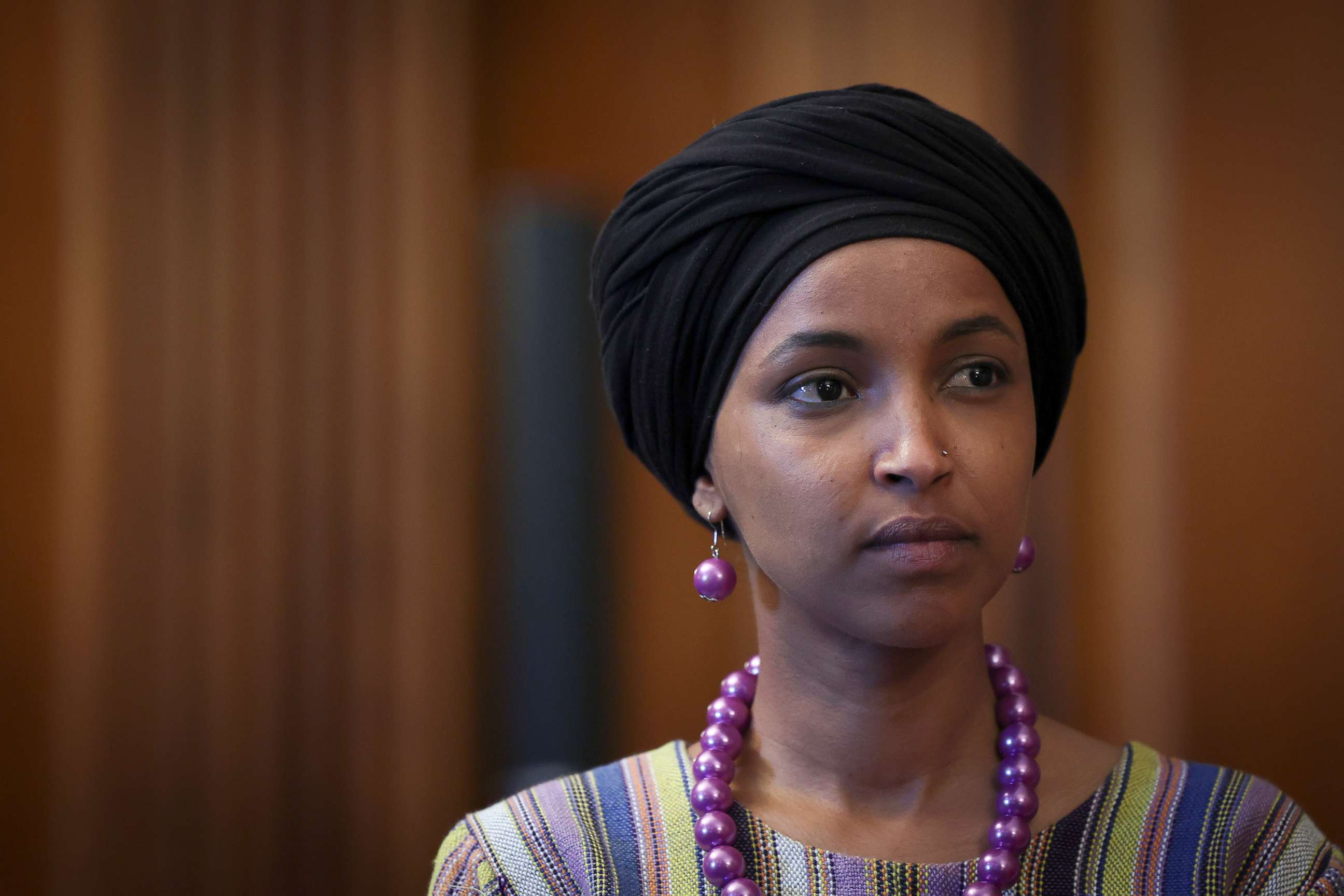 PHOTO: Rep. Ilhan Omar attends an event on Capitol Hill, July 20, 2022.